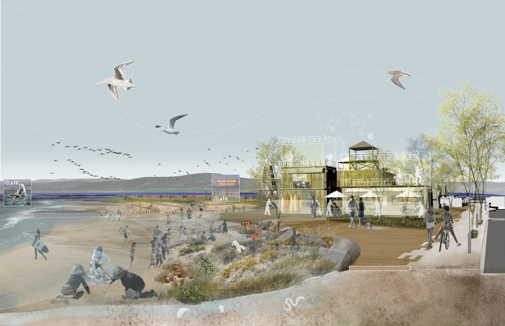 3_Beach Section Perspective Concon Estuary - Mutita Ouk