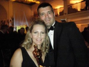 Eric and his wife at the Oscars