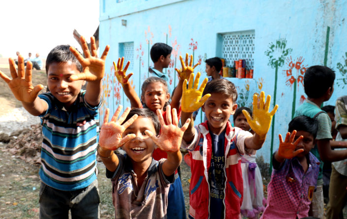 Dhamori_children hand-prints