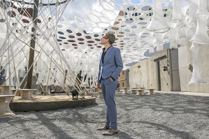 YAP opening for Jenny Sabin "LUMENS" MOMA PS1 Long Island City, NY 06/27/17 Photographs by JesseWinter/TEN10 Studios @jessewinter